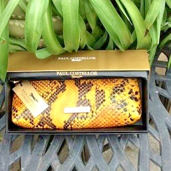PAUL COSTELLOE Ladies SNAKE SKIN PURSE NWT - Picture 3 of 8